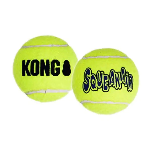 2 x Large KONG Airdog Squeaker Balls - Durable Dog Toys for Fetch in Australia 2
