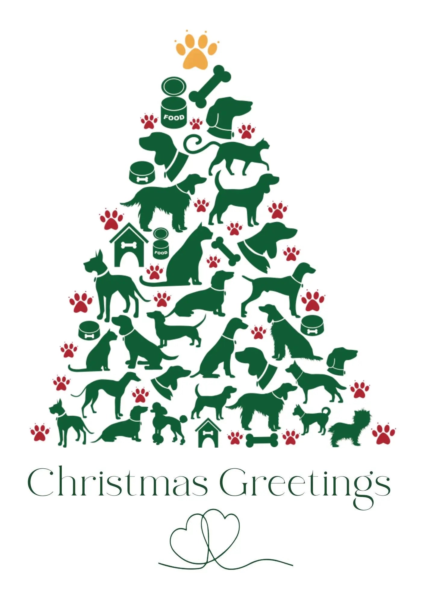 Christmas Card with Pet Gift Box