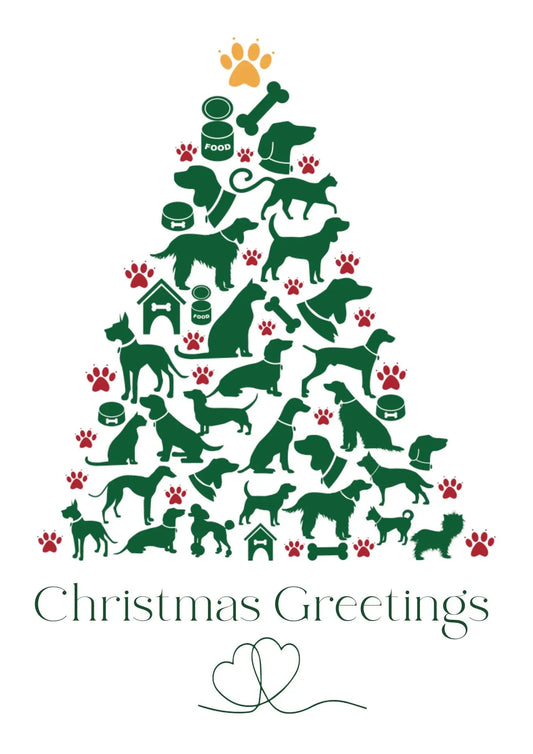Christmas Card with Pet Gift Box