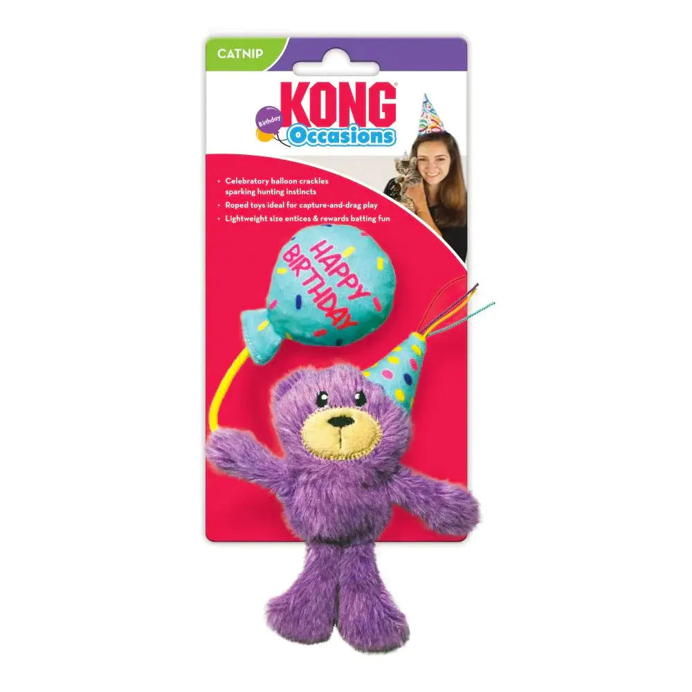 KONG Catnip Plush Toy with Crinkle Paper and Interactive Features